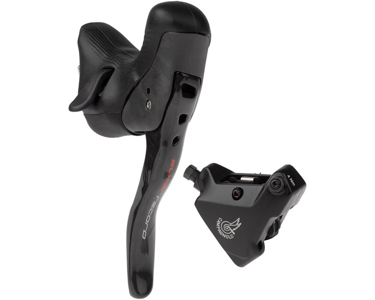 Campagnolo Super Record Ergopower EPS Hydraulic Brake/Shift Lever Kit (Black) (140mm Caliper) (Left) (2x) (Flat Mount)